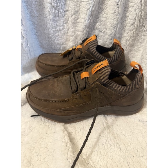 NWOTAriat WORKING MILE COMPOSITE SAFETY TOE SHOE MAN IN BROWN SZ 9.5